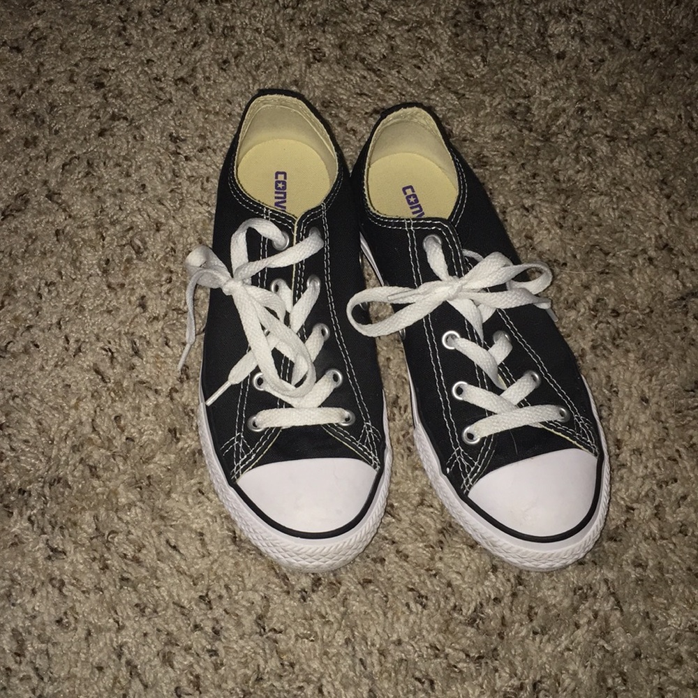 Converse black and white shoes